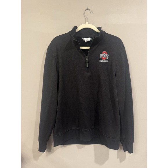 Nike Dri Fit Ohio State Lacrosse 11th Man Quarter Zip Medium - Picture 1 of 4